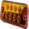 Riloer Set of 4 Trailer Side Marker lights, Surface Mount Indicator Lamp for 12V 24V Truck Trailer RV, Waterproof Clearance Light Lamp for Vehicle, ATVs, Truck, Green Light view 3