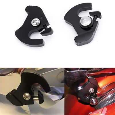 Motorcycle Sissy Bar Quick-Release Mounting Docking Hardware Latch Clips Kit - Compatible with Harley Touring, Softail, Dyna, XL883,1200, Sportster, Road King, Glide, Electra, Street Glide 1986-2024.
