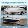 Adjustable Boat Trailer Winch Stand with Roller, Boat Trailer Winch Post, Fits 3" W x 4" H Trailer Drawbar, Boat Trailer Winch Mount for Motorboats/Fishing Boats Up to 16.4FT in Length view 2