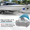 Adjustable Boat Trailer Winch Stand with Roller, Boat Trailer Winch Post, Fits 3" W x 4" H Trailer Drawbar, Boat Trailer Winch Mount for Motorboats/Fishing Boats Up to 16.4FT in Length view 3