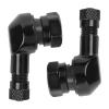 ST shengtuo Black Aluminum 90 Degree CNC Motorcycle Tire Valve Stems TV25AL for Honda, Kawasaki, Suzuki, Yamaha, BMW, 0.453"/11.3mm+0.4mm Valve Hole Dia, Pack of 2 view 1