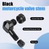 ST shengtuo Black Aluminum 90 Degree CNC Motorcycle Tire Valve Stems TV25AL for Honda, Kawasaki, Suzuki, Yamaha, BMW, 0.453"/11.3mm+0.4mm Valve Hole Dia, Pack of 2 view 3