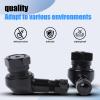 ST shengtuo Black Aluminum 90 Degree CNC Motorcycle Tire Valve Stems TV25AL for Honda, Kawasaki, Suzuki, Yamaha, BMW, 0.453"/11.3mm+0.4mm Valve Hole Dia, Pack of 2 view 4