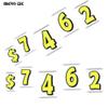 Giant Magnetic Numbers 10" 16" - Bright Yellow with Green Border - .024 Magnetic Material for Mailbox Number, Vehicle Numbers, Garage Door Address Signs, Metal Surface Signage, Number 6 - Pack of 1 view 3