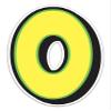 Giant Magnetic Numbers 10" 16" - Bright Yellow with Green Border - .024 Magnetic Material for Mailbox Number, Vehicle Numbers, Garage Door Address Signs, Metal Surface Signage, Number 0 - Pack of 1 view 1