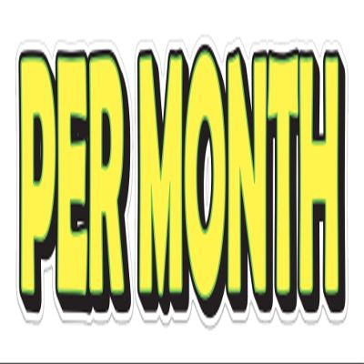 Giant Magnetic Numbers 10" 16" - Bright Yellow with Green Border - .024 Magnetic Material for Mailbox Number, Vehicle Numbers, Garage Door Address Signs, Metal Surface Signage, PER MONTH - Pack of 2