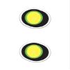 Giant Magnetic Numbers 10" 16" - Bright Yellow with Green Border - .024 Magnetic Material for Mailbox Number, Vehicle Numbers, Garage Door Address Signs, Metal Surface Signage, Period - Pack of 4 view 1