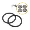 GRABLOOM Idle Wheel Belt Idler Pulley Rubber 2mm ThickFor Cassette Deck Tape Recorder Audio-Stereo Player 700 800 Idle Wheel Belt Rubber Rings for Cassette Deck Idler Pulley for SHARP700 view 2