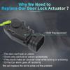 X AUTOHAUX Replacement Front Right Passenger Side Power Door Lock Actuator Motor for Toyota Camry 1997-2001 Door Latch Actuator Assembly Replace No.69110AA010 Black view 3