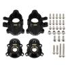 INJORA 42g Black Coating Brass Steering Knuckle and Front Outer Portal Housing for 1/18 RC Crawler Redcat Ascent-18 RC Upgrade Part view 2