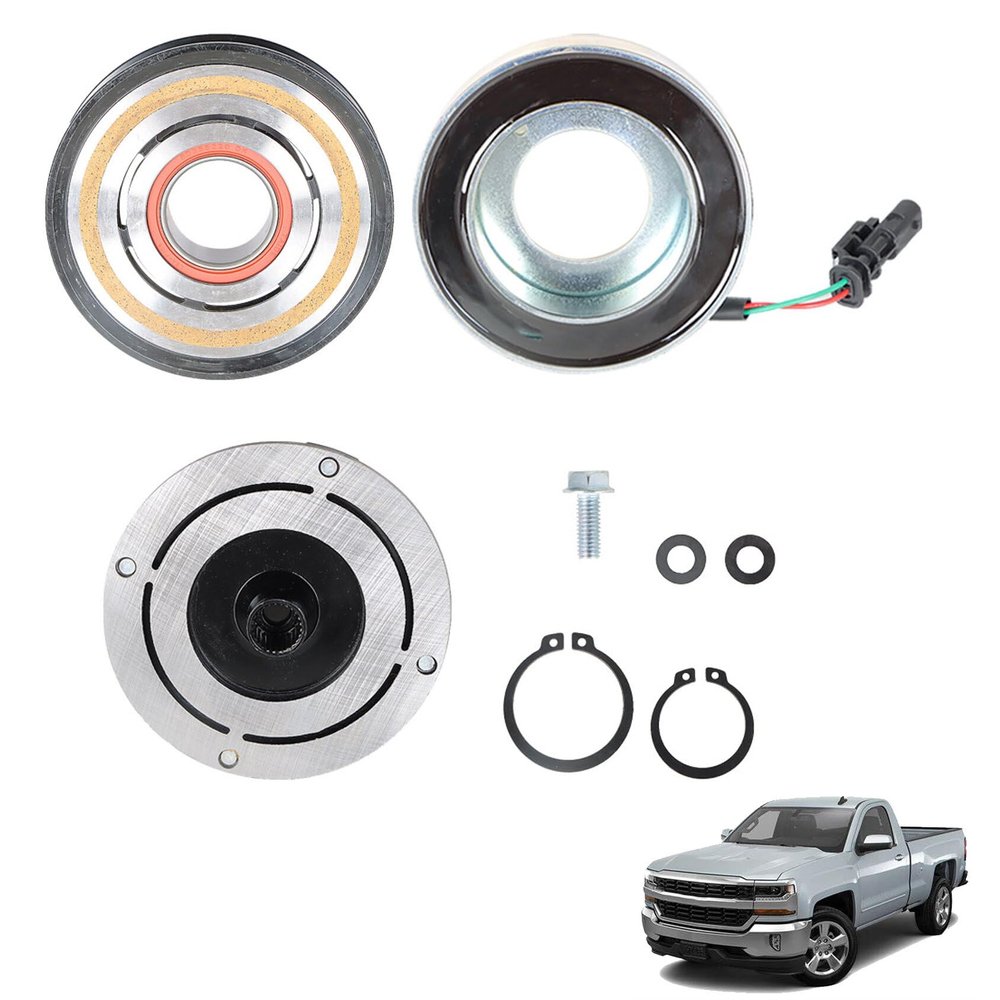 ANTUKO A/C Hub Coil Compressor Clutch Kit Replacement for Silverado 1500 2014-2018 Replacement for Silverado 2500 2014-2018