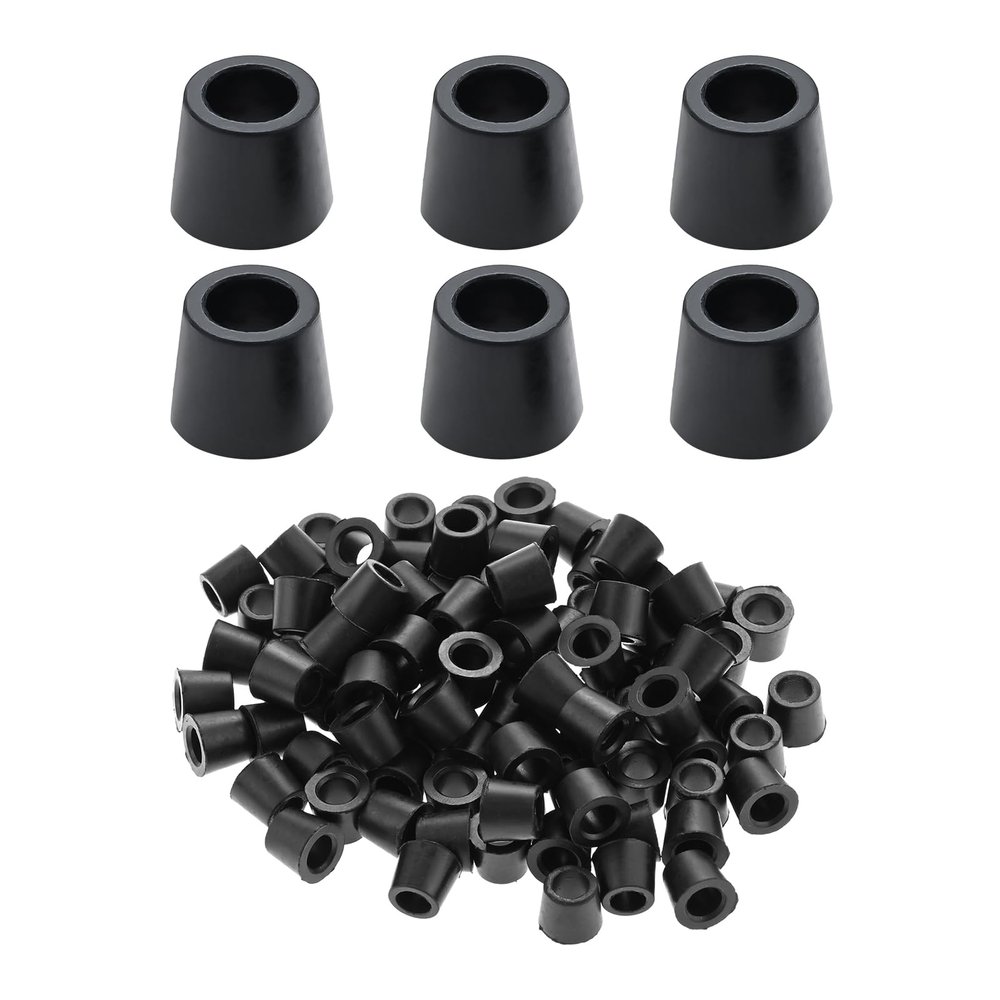 100pcs HVAC 1/4' Quick Coupler Charging Gaskets for AC Refrigeration Hose