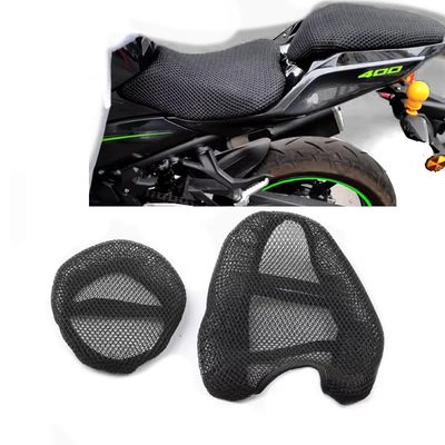 Motorcycle Front Rear 3D Mesh Breathable Seat Cover Heat Insulation Seat Cushion Waterproof for Kawasaki Ninja 400 Z400 Ninja 650 Z650 Z900