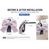 BVGACI 2 Pack Car Purse Hooks, Cute Bow Car Seat Headrest Hook Hanger for Purses and Bags (pink) view 4