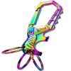 Kivssi Heavy duty metal keychains, Carabiner clip Car key chains,Fashion family keychain bottle opener and 3 Key Rings suitable for men and women.Multicolor-1pcs view 1