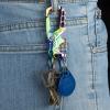 Kivssi Heavy duty metal keychains, Carabiner clip Car key chains,Fashion family keychain bottle opener and 3 Key Rings suitable for men and women.Multicolor-1pcs view 3