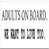MotorCart Basics Adults On Board Bumper Sticker Funny D7219 view 1