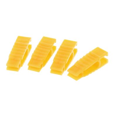 XUYUH 4Pcs ABS Automobile Car Clip Timeproof Extractor Puller Tool, 3x1cm, Yellow