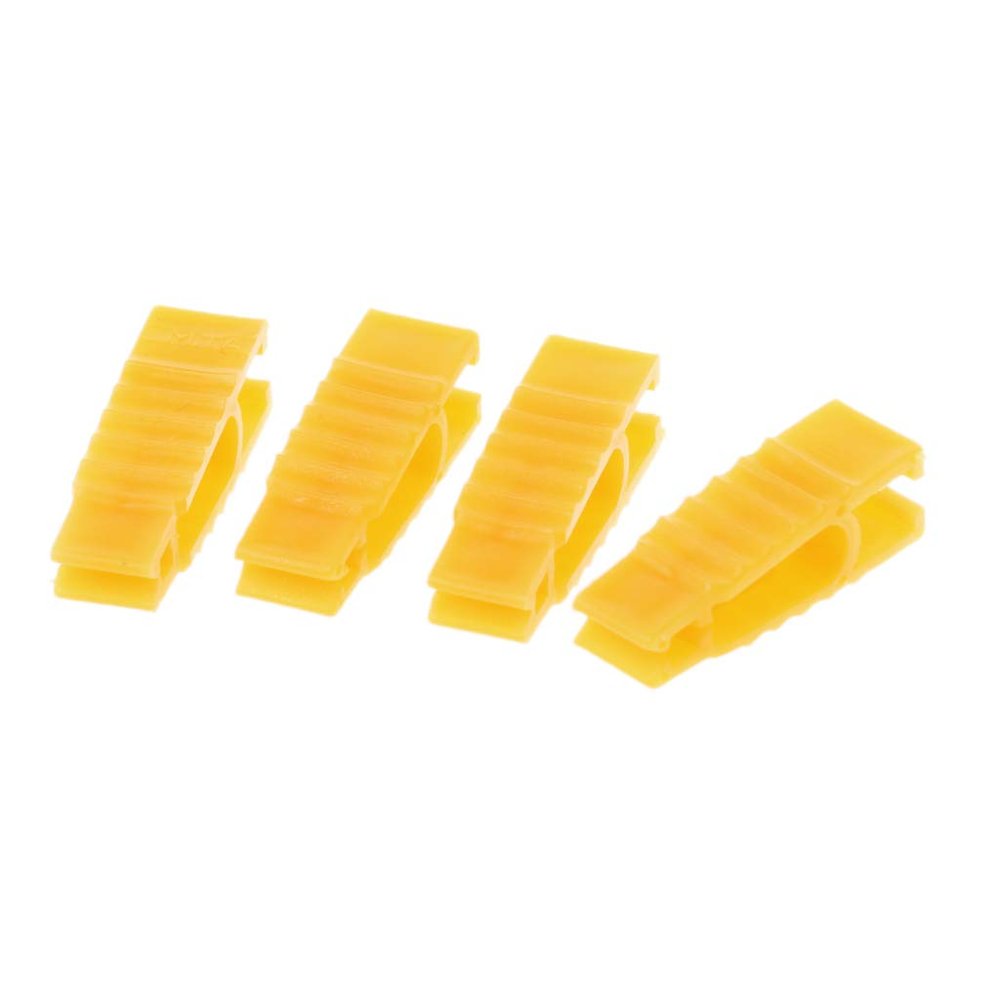XUYUH 4Pcs ABS Automobile Car Clip Timeproof Extractor Puller Tool, 3x1cm, Yellow