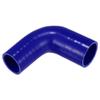 X AUTOHAUX 1 Pcs 45mm/1.77"-51mm/2.01" ID 102mm/4.02" Length 90 Degrees Blue Car Silicone Hose Coolant Hose Universal view 1
