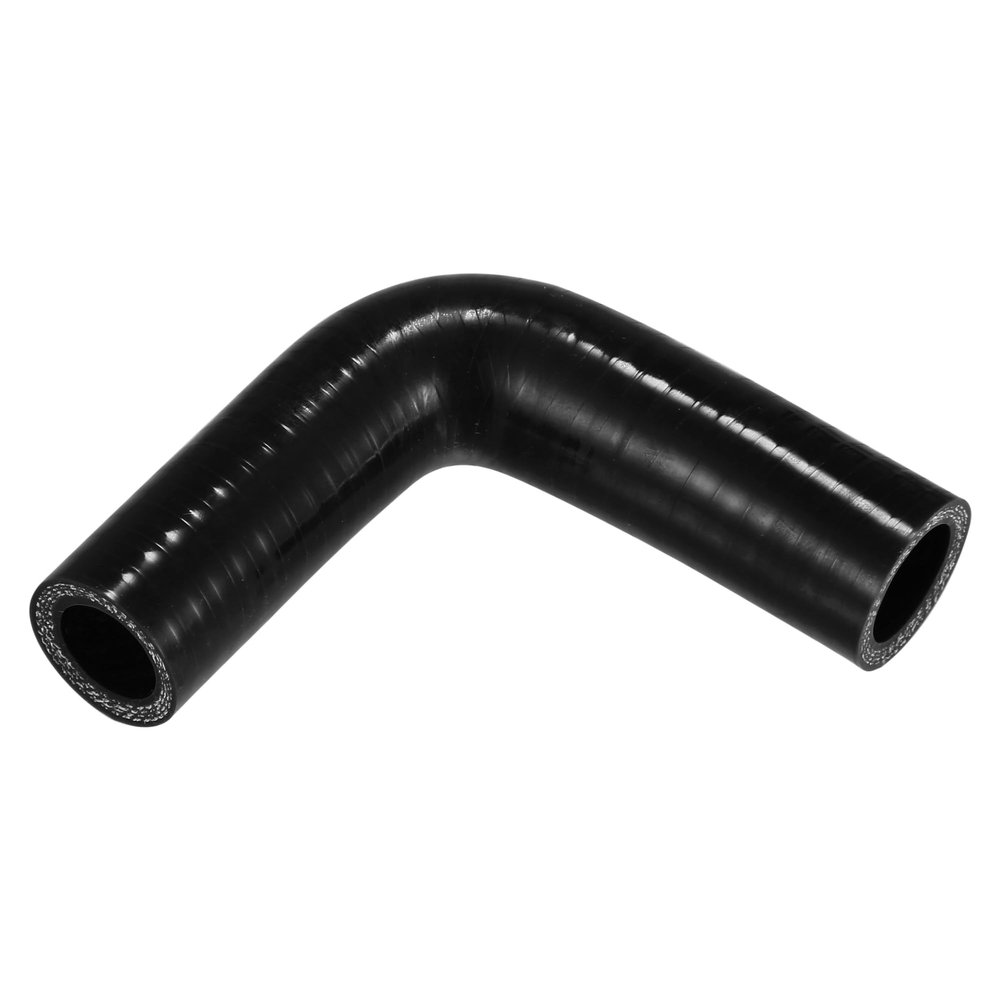 X AUTOHAUX 1 Pcs 19mm/0.75"-22mm/0.87" ID 90mm/3.54" Length 90 Degrees Black Car Silicone Hose Coolant Hose Universal