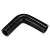 X AUTOHAUX 1 Pcs 19mm/0.75"-22mm/0.87" ID 90mm/3.54" Length 90 Degrees Black Car Silicone Hose Coolant Hose Universal view 1