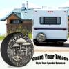Trailer Tire Cover Mushroom Elegance Plate RV Tire Cover for Towable Tires Weatherproof Dustproof Universal for SUV, Camp, and Travel Vehicles 12" 13" 14" 15" 16" 17 Inch view 2