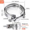 WYSIWYKA 2 Inch V Band Clamp 304 Stainless Steel, for Turbo Exhaust Downpipe, Racing Ford Pickup Truck Exchange Exhaust Systems view 2