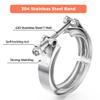 WYSIWYKA 2 Inch V Band Clamp 304 Stainless Steel, for Turbo Exhaust Downpipe, Racing Ford Pickup Truck Exchange Exhaust Systems view 3