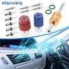 Mtsooning R12 R22 to R134A Conversion Adapter Kit, R12 R22 to R134A High/Low Fitting Port with 1/4'' Female to 7/16"-20 UNF Connection Fits for AC Air Conditioner view 2