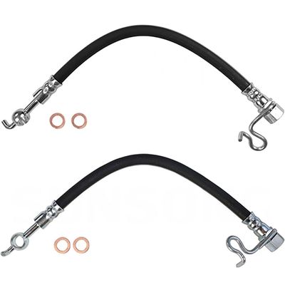 Rear Outer Brake Hose - 2X Brake Line Rear Outer Brake Hose for Ford