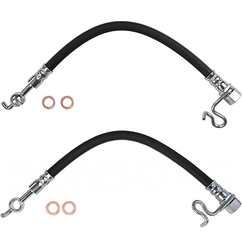 Rear Outer Brake Hose - 2X Brake Line Rear Outer Brake Hose for Ford