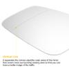 X AUTOHAUX Car Rearview Left Driver Side Mirror Glass Replacement W/Backing Plate Heated White Glass for BMW 2 3 4 5 6 7 Series M F20 F22 F30 F32 F34 F36 F80 Models 2009-2019 view 4