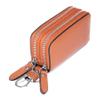 Berfi Life Key Fob Case Genuine Leather, Double Zipper Car Key Holder & Key Wallet with Keychain, Key Pouch for Purse Gift view 1