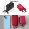 Berfi Life Key Fob Case Genuine Leather, Double Zipper Car Key Holder & Key Wallet with Keychain, Key Pouch for Purse Gift view 2