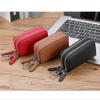 Berfi Life Key Fob Case Genuine Leather, Double Zipper Car Key Holder & Key Wallet with Keychain, Key Pouch for Purse Gift view 3
