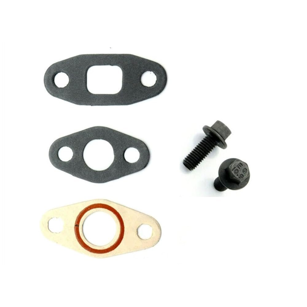Turbo Oil Drain gaskets and Bolts 5264568 4891288 Compatible with Cummins 4BT 6BT 6CT 12V 5.9L 6.7L