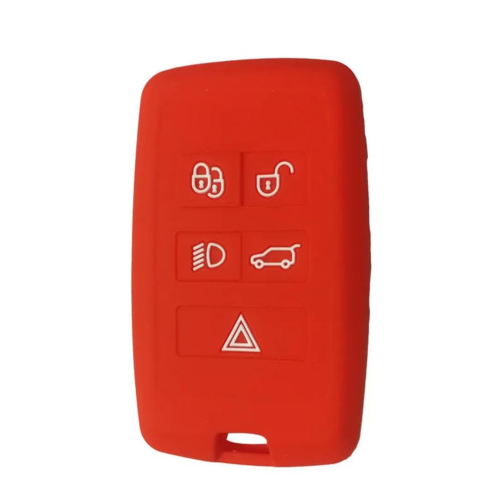LLFDTY Silicone Rubber Key Fob Cover for Land Rover Discovery 3 for Range Rover Sport 2010 2011 2012