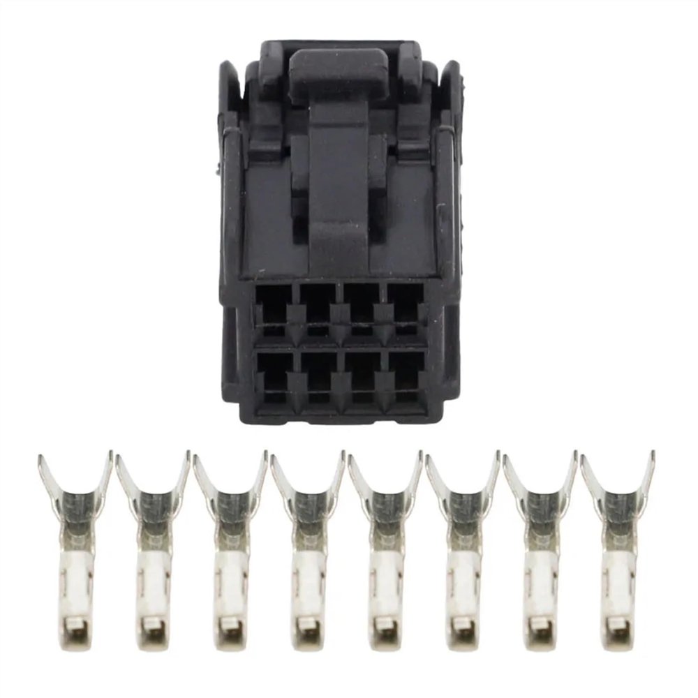 8 Pin Black Car Harness Connector Car Window Winder Assembly Connector with Terminal DJ7084-1.2-21 8P (Size : 10 Sets)