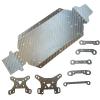 Carbon Fiber Chassis Skid Plate DIY Replacement for 144001 RC Crawler Car Parts Remote Control Vehicle Accs, and Spare Parts (Carbon Fibre) view 1