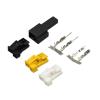 TakenE 1 Set 2 Hole Car Connector 1-1418639-1 Tweeter Plug (Color : Yellow Female) view 2