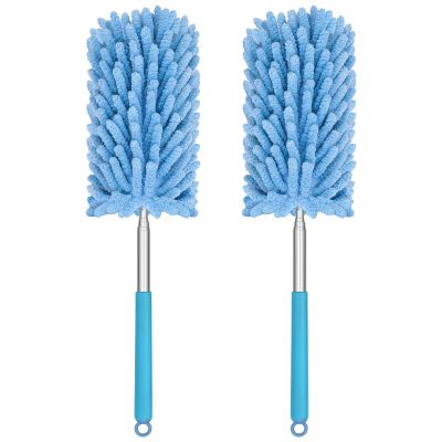TIMIVO Mini Duster for Cleaning, 360 Bendable Hand Dusters with Extension Pole, Washable Small Duster for Car Interior, Office, Furniture