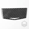 MotorCart Basics Auto Center Console Storage Box Decoration Cover Panel Decal Premium Sticker Real Quality Soft Carbon Fiber Interior Trim Compatible with Cadillac ATS 2013-2019 Sedan Accessories Black view 2