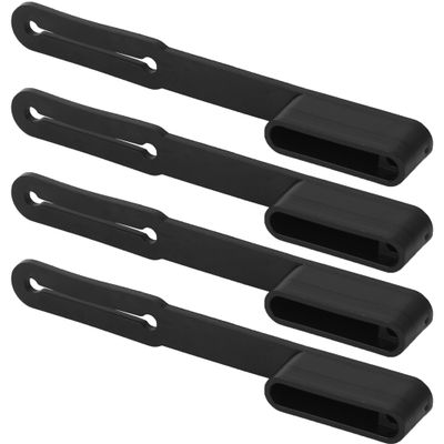 Calvana (4-Pack) Vehicle-Side 5-Pin Flat Trailer Wiring Harness Connector Dust Cover - Durable Rubber Protects Against Dirt, Water & Rust. Check Dimensions Before Buying