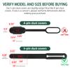 Calvana (4-Pack) Vehicle-Side 5-Pin Flat Trailer Wiring Harness Connector Dust Cover - Durable Rubber Protects Against Dirt, Water & Rust. Check Dimensions Before Buying view 3