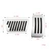 Gas Pedal at Car Pedals Accessories Auto Stainless Steel Gas Brake Pedal Protection Cover,for Mitsubishi ASX 2011-2021 view 2