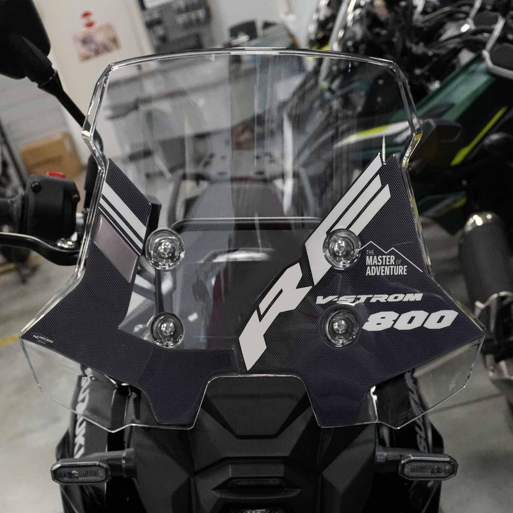 labelbike 3D Motorcycle Windshield Sticker compatible with Suzuki