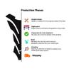 labelbike 3D Motorcycle Windshield Sticker compatible with Suzuki view 3