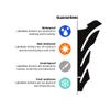 labelbike 3D Motorcycle Windshield Sticker compatible with Suzuki view 4
