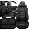 3DLEATHER 5 Car Seat Covers for Toyota 4Runner 2025, Full Coverage Car Seat Covers with Wear-Resistant and Anti-Slip, Easy to Clean (Full Black/Standard) view 1